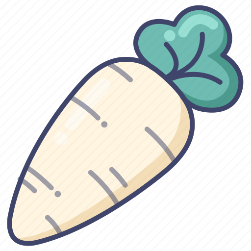 Parsnip, radish, vegetable icon - Download on Iconfinder