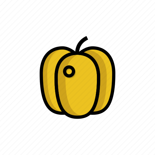 Cooking, food, healthy, kitchen, pepper, vegetable, yellow icon - Download on Iconfinder
