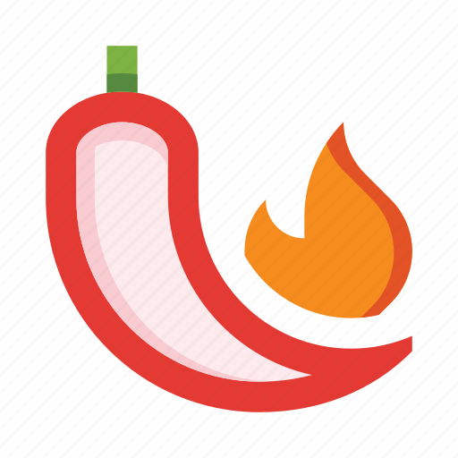 Pepper, spicy, hot, burning, flame, vegetable, chili icon - Download on Iconfinder
