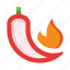 pepper, spicy, hot, burning, flame, vegetable, chili 