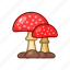 amanita, mushroom, vegetable 