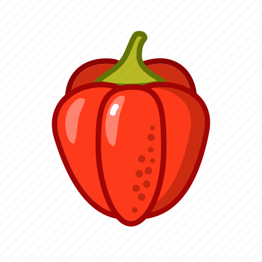 Bell, ferm, pepper, red, vegetables icon - Download on Iconfinder