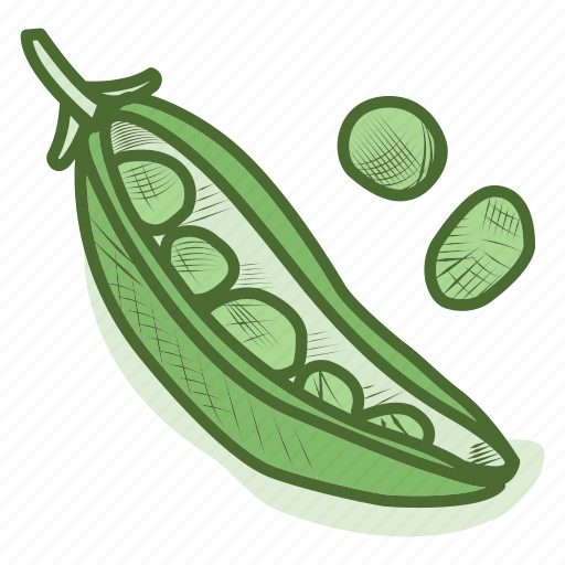 Green, pea, peas, plant, vegetable, vegetarian icon - Download on Iconfinder