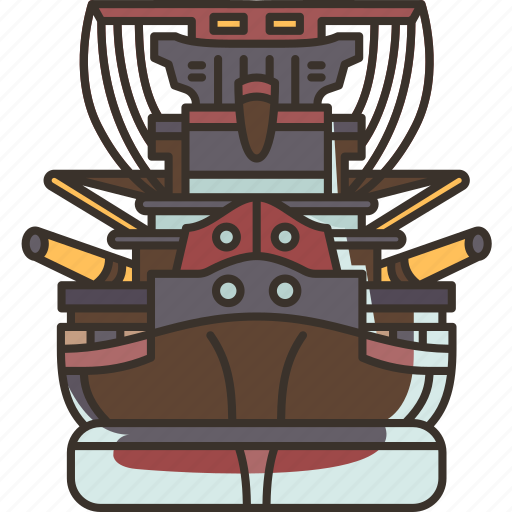 Battleship, warship, navy, military, marine icon - Download on Iconfinder