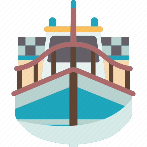 Barge, ship, vessel, riverboat, industrial icon - Download on Iconfinder