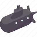 submarine, sea, nautical, naval, military