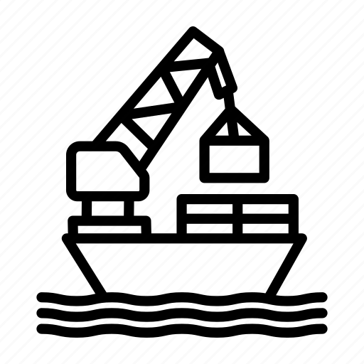 Barge, box, cargo, cruise, freighter, logistics, ship icon - Download on Iconfinder