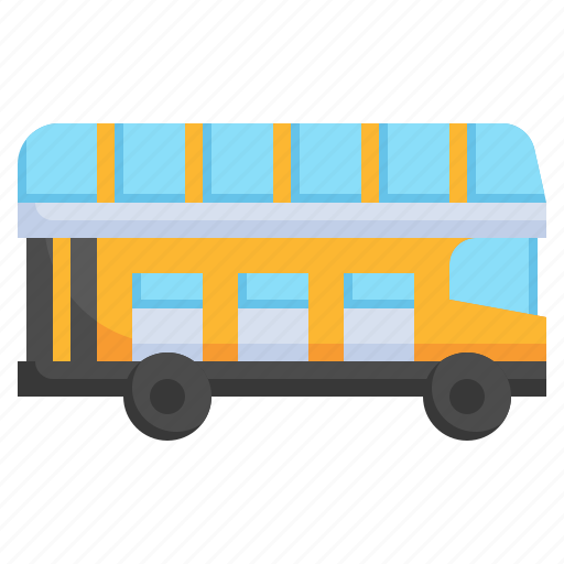 Double, decker, bus, tourism, transportation, public, transport icon - Download on Iconfinder