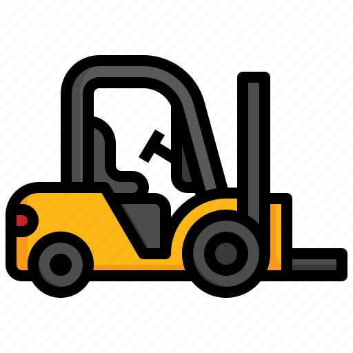 Forklift, truck, lift, fork, industrial icon - Download on Iconfinder