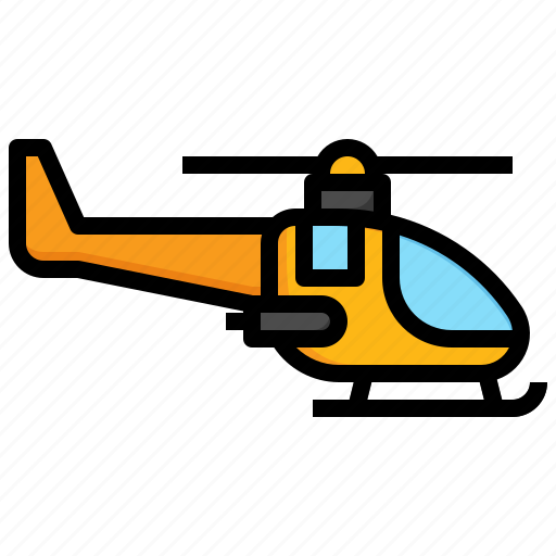 Helicopter, chopper, aircraft, flight, transportation icon - Download on Iconfinder