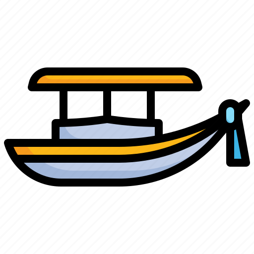 Long, tail, boat, sailing, transportation, sailboat, sail icon - Download on Iconfinder