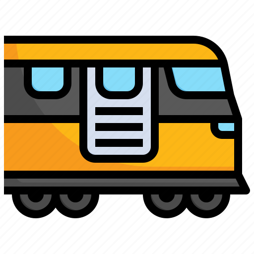 Suburban, train, railway, electrical icon - Download on Iconfinder