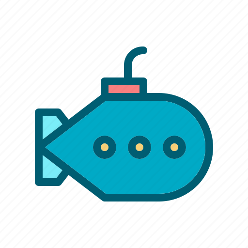 Sea, ship, submarine, underwater, water icon - Download on Iconfinder