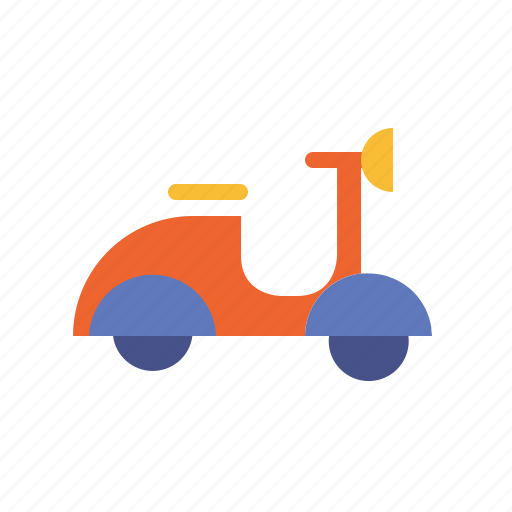 Motorcycle, scooter, transport, vehicle, vespa icon - Download on Iconfinder