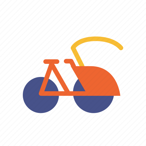 Bicycle, pedicab, traditional, transportation, travel icon - Download on Iconfinder