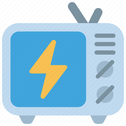 Electric, tv, energy, powered, television icon - Download on Iconfinder