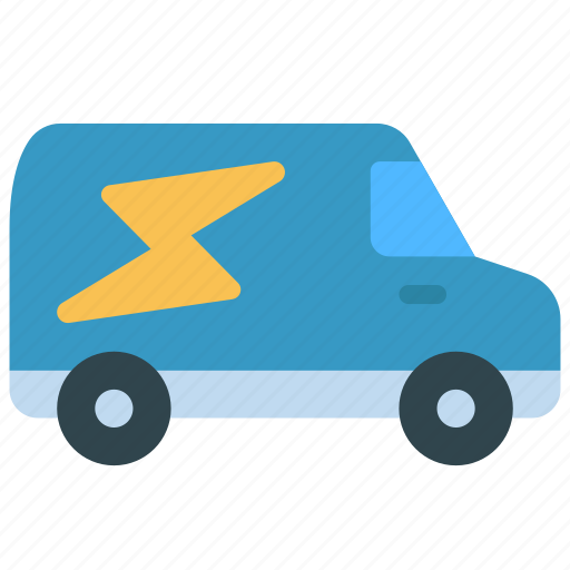 Electrician, van, energy, electric, vehicle icon - Download on Iconfinder