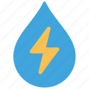 hydro, power, energy, electric, droplet, water