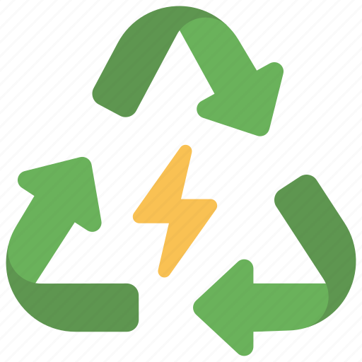 Recycled, energy, power, recycle, reuse icon - Download on Iconfinder