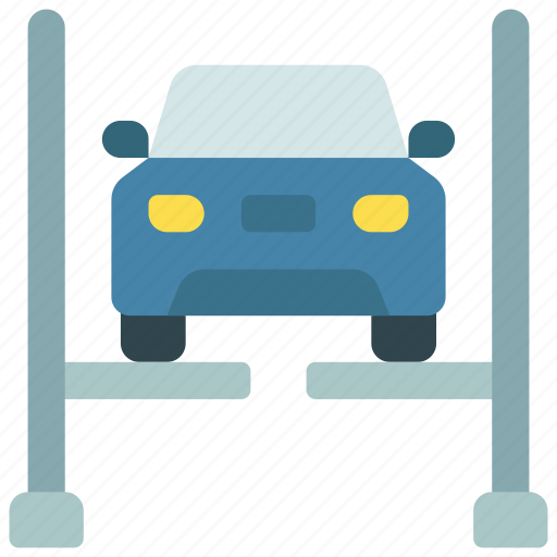 Car, raised, parts, transport, mechanic icon - Download on Iconfinder