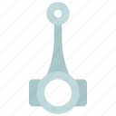 connecting, rod, parts, transport, car, engine