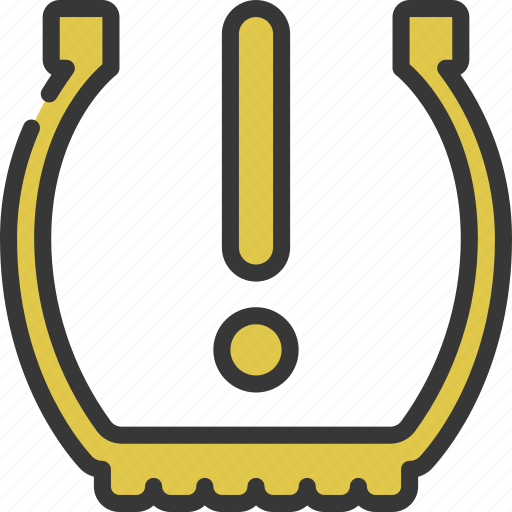 Car, warning, light, parts, transport, tyre, pressure icon - Download on Iconfinder