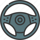 steering, wheel, parts, transport, car