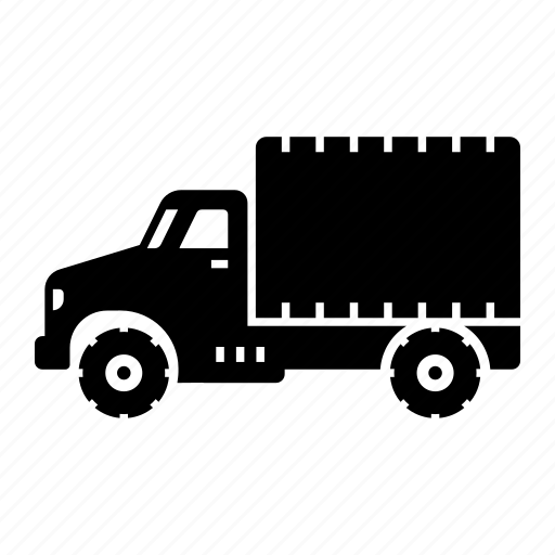 Vehicle, side, view, truck, delivery, transport, shipping icon - Download on Iconfinder