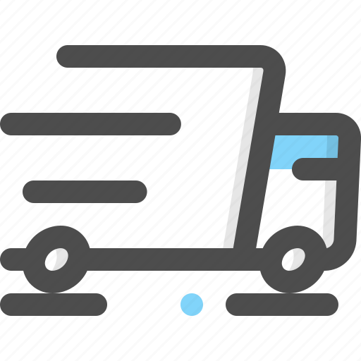 Delivery, delivery truck, fast, shipping, transportation, truck, vehicle icon - Download on Iconfinder