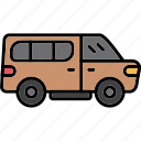 minivan, bus, isolated, mini, minibus, transport