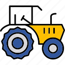 tractor, agricultural, transport, farm, farming