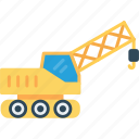 crane, construction, hook, tractor, vehicle