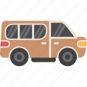 minivan, bus, isolated, mini, minibus, transport