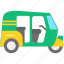 rickshaw, buggy, car, hotel, transporter, vehicle 