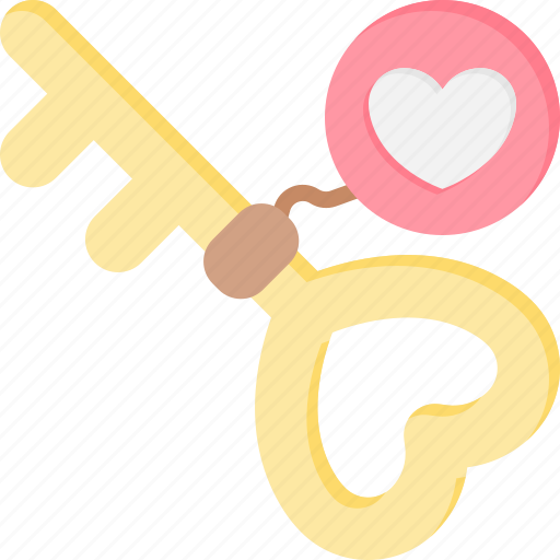 Love, key, valentine, gift, romantic icon - Download on Iconfinder