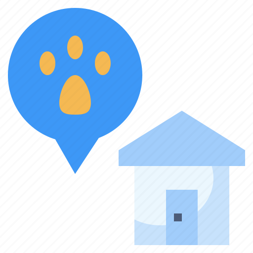 Address, animals, care, clinic, dog, house, vet icon - Download on Iconfinder