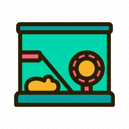 Rodents, mice, hamster, cage, wheel icon - Download on Iconfinder