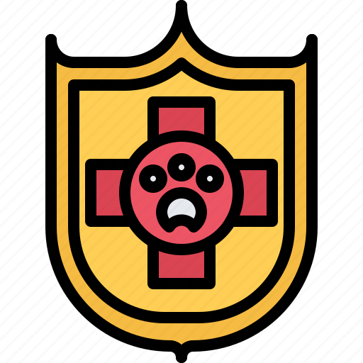 Protection, shield, paw, medical, veterinarian, veterinary, medicine icon - Download on Iconfinder