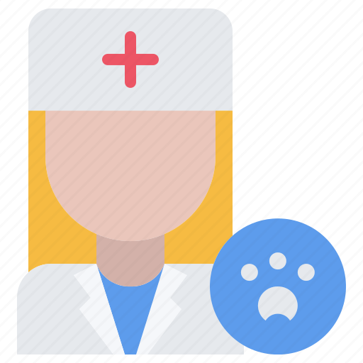 Doctor, woman, paw, medical, veterinarian, veterinary, medicine icon - Download on Iconfinder