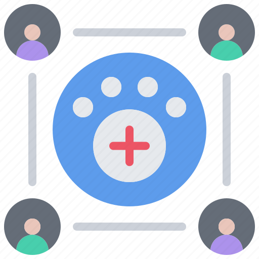 Group, team, people, paw, medical, veterinarian, veterinary icon - Download on Iconfinder