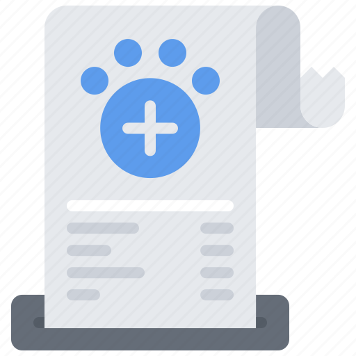 Paw, list, purchase, check, medical, veterinarian, veterinary icon - Download on Iconfinder