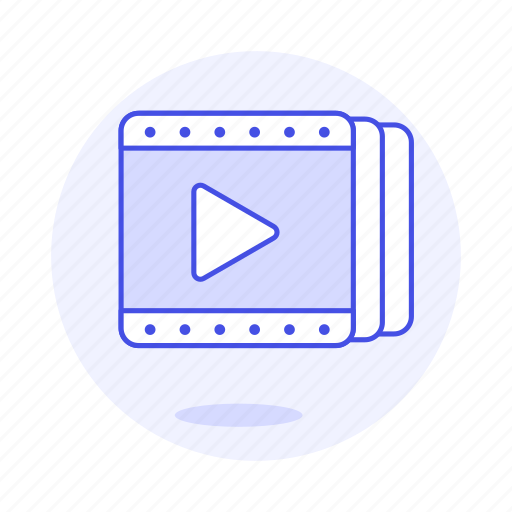 Button, film, movie, play, player, playlist, video icon - Download on Iconfinder