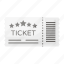 ticket, show, movie, theater, cinema, pass 