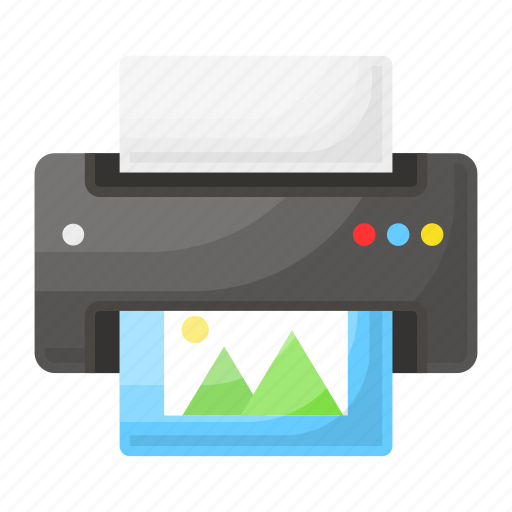 Printer, template, printing machine, paper, image, wireless icon - Download on Iconfinder