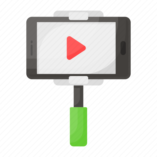 Professional, mobile, selfie stick, smartphone, handheld, recording icon - Download on Iconfinder
