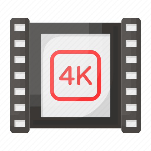 4k, video, reel, recorded, uhd, filming icon - Download on Iconfinder