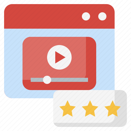 Computer, rating, reviews, stars, video icon - Download on Iconfinder