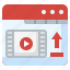 cinema, document, file, load, up, video 