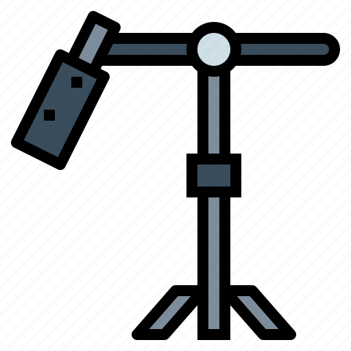 Boom, mic, microphone, stand icon - Download on Iconfinder