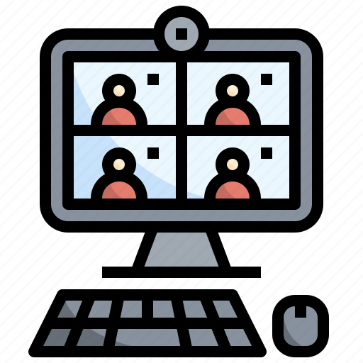 Online, meeting, video, conference, call, communications icon - Download on Iconfinder
